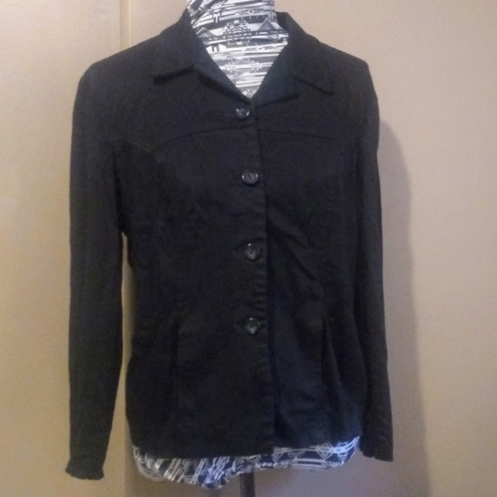 Express black lightweight button down jacket sz 3/4 *3/$30 Sale*